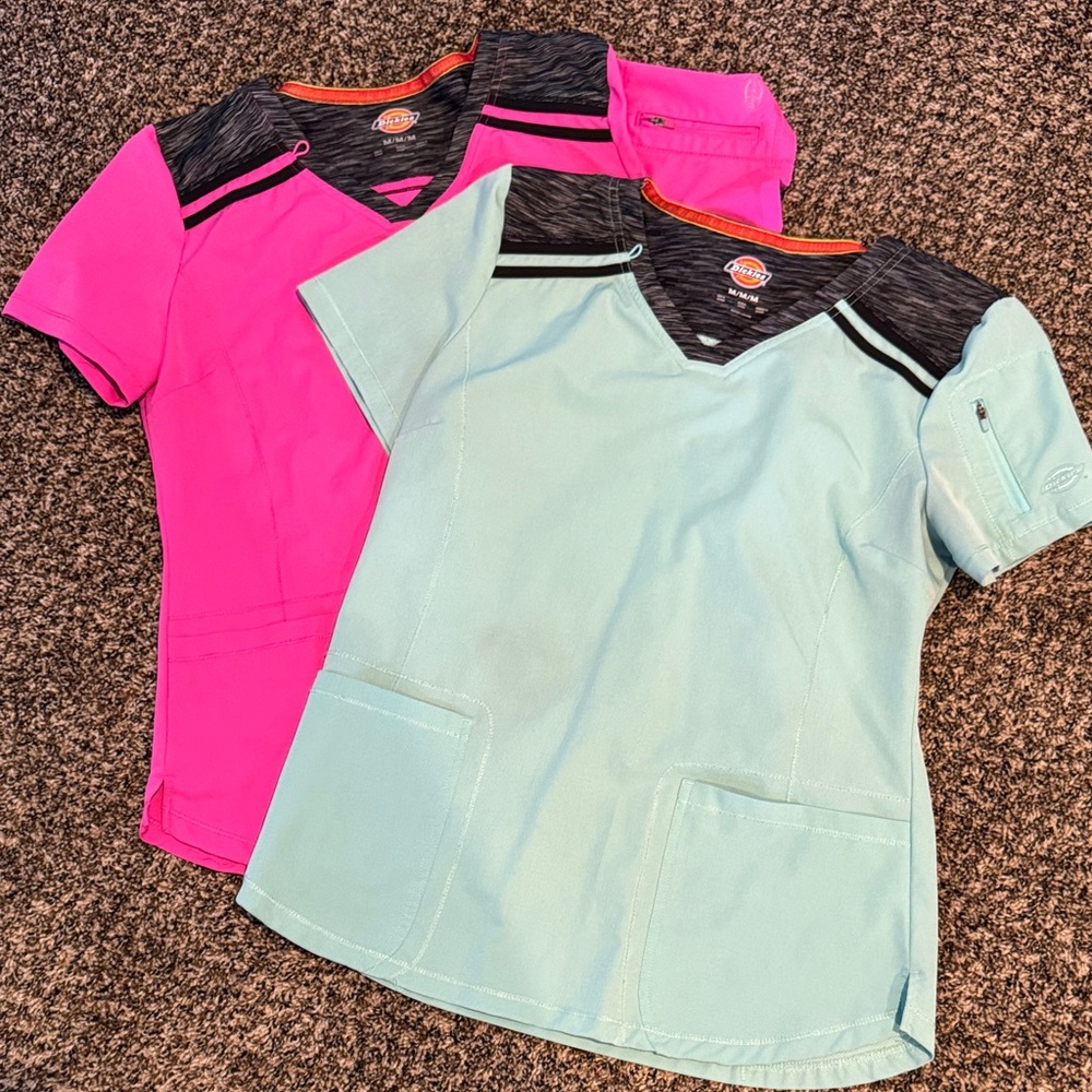 Dickies scrub tops medium